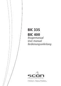 Manual Scandomestic BIC 400 Fridge-Freezer