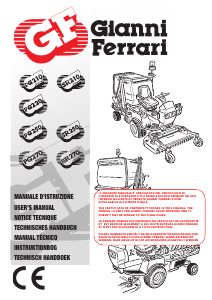 Manual de uso Gianni Ferrari SR250 Cortacésped