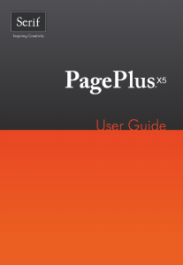 Handleiding Serif PagePlus X5