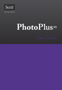 Manual Serif PhotoPlus X5