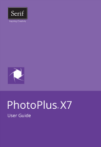 Manual Serif PhotoPlus X7