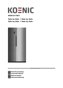 Mode d’emploi Koenic KDD 12116 A1 Réfrigérateur combiné
