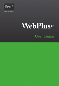 Handleiding Serif WebPlus X5