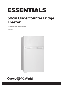 Manual Currys Essentials CUC50W18 Fridge-Freezer