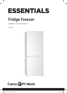 Manual Currys Essentials C55CW18 Fridge-Freezer