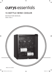 Manual Currys Essentials CWC15B12 Wine Cabinet