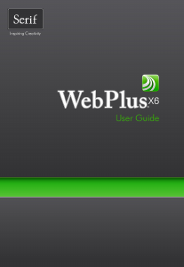 Manual Serif WebPlus X6