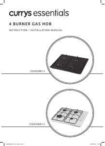 Handleiding Currys Essentials CGHOBW12 Kookplaat