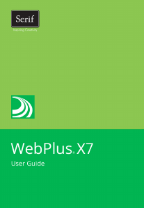 Manual Serif WebPlus X7