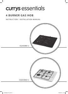 Manual Currys Essentials CGHOBB12 Hob