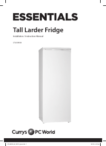 Manual Currys Essentials CTL55W18 Refrigerator