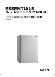 Manual Currys Essentials CUF55W12 Freezer