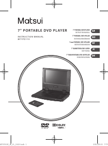 Manual Matsui M71PD11E DVD Player