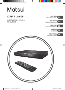 Manual Matsui M1DVD11E DVD Player