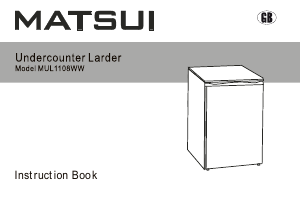 Handleiding Matsui MUL1108WW Koelkast