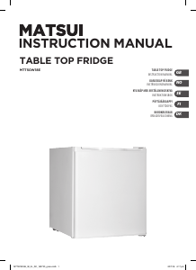 Manual Matsui MTT50W18E Refrigerator