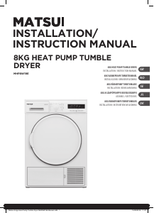 Manual Matsui MHP8W19E Dryer