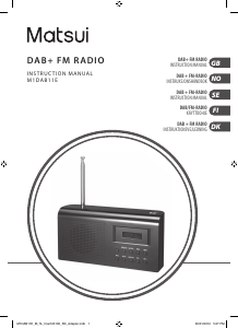 Manual Matsui M1DAB11E Radio