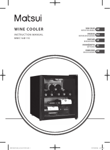 Manual Matsui MWC16B11E Wine Cabinet