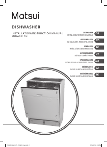 Manual Matsui MID60B12N Dishwasher