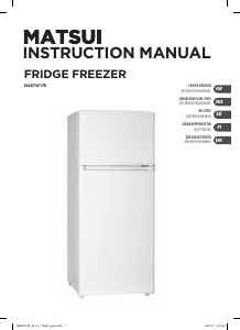 Manual Matsui M48TW17E Fridge-Freezer