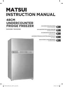 Manual Matsui MUC50W18E Fridge-Freezer