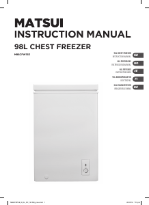 Manual Matsui M98CFW15E Freezer