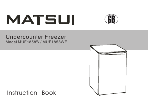 Manual Matsui MUF1858WE Freezer
