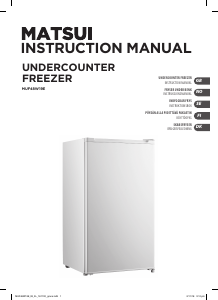 Manual Matsui MUF48W19E Freezer