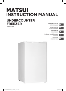 Manual Matsui MUF48W13E Freezer