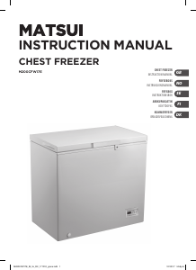 Manual Matsui M200CFW17E Freezer