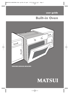 Manual Matsui MSF60SS Oven