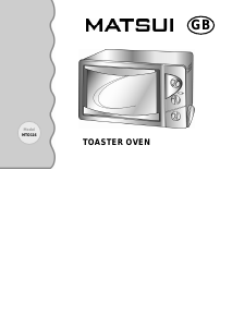 Manual Matsui MTO116 Oven