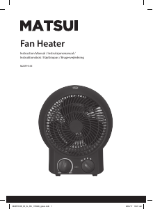 Manual Matsui M20FH16E Heater