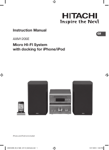 Manual Hitachi AXM1205E Stereo-set