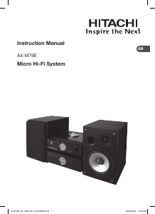 Manual Hitachi AX-M76E Stereo-set