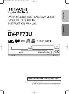 Handleiding Hitachi DV-PF73U DVD-Video combinatie