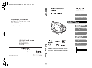 Manual Hitachi DZ-BD10HA Camcorder
