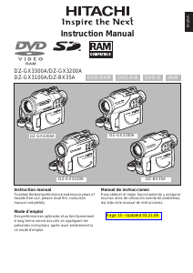 Manual Hitachi DZ-GX3200A Camcorder