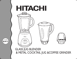 Manual Hitachi BLN1E Blender