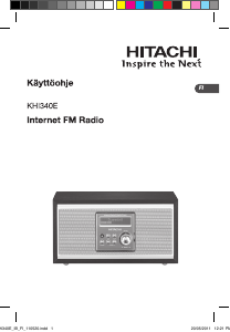 Käyttöohje Hitachi KHI340E Radio