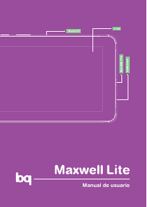 Manual de uso bq Maxwell Lite Tablet