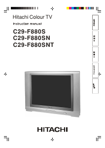 Manual Hitachi C29-F880 Television