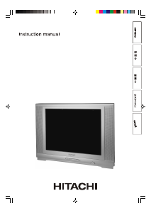 Manual Hitachi C29-F800 Television