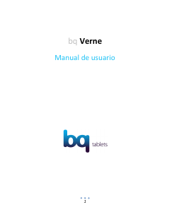 Manual de uso bq Verne Plus Tablet