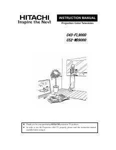 Manual Hitachi C52-WD9000 Television