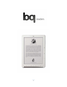 Manual de uso bq Avant XL E-reader