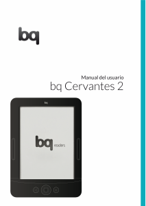 Manual de uso bq Cervantes 2 E-reader