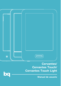 Manual de uso bq Cervantes E-reader