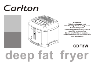 Bruksanvisning Carlton CDF3W Fritös